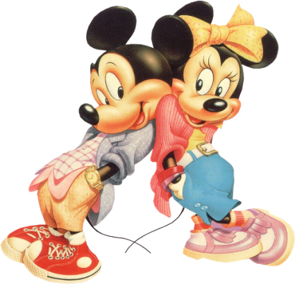 Juguetes de Mickey Mouse y Minnie Mouse