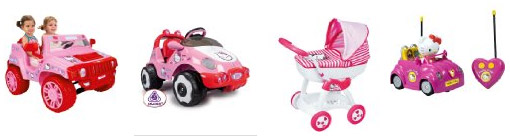 Coches y cochecitos Hello Kitty