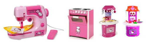 Máquina de coser y cocinitas Hello Kitty