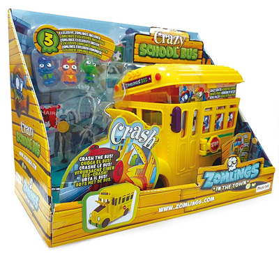 Zomlings Crazy School Bus