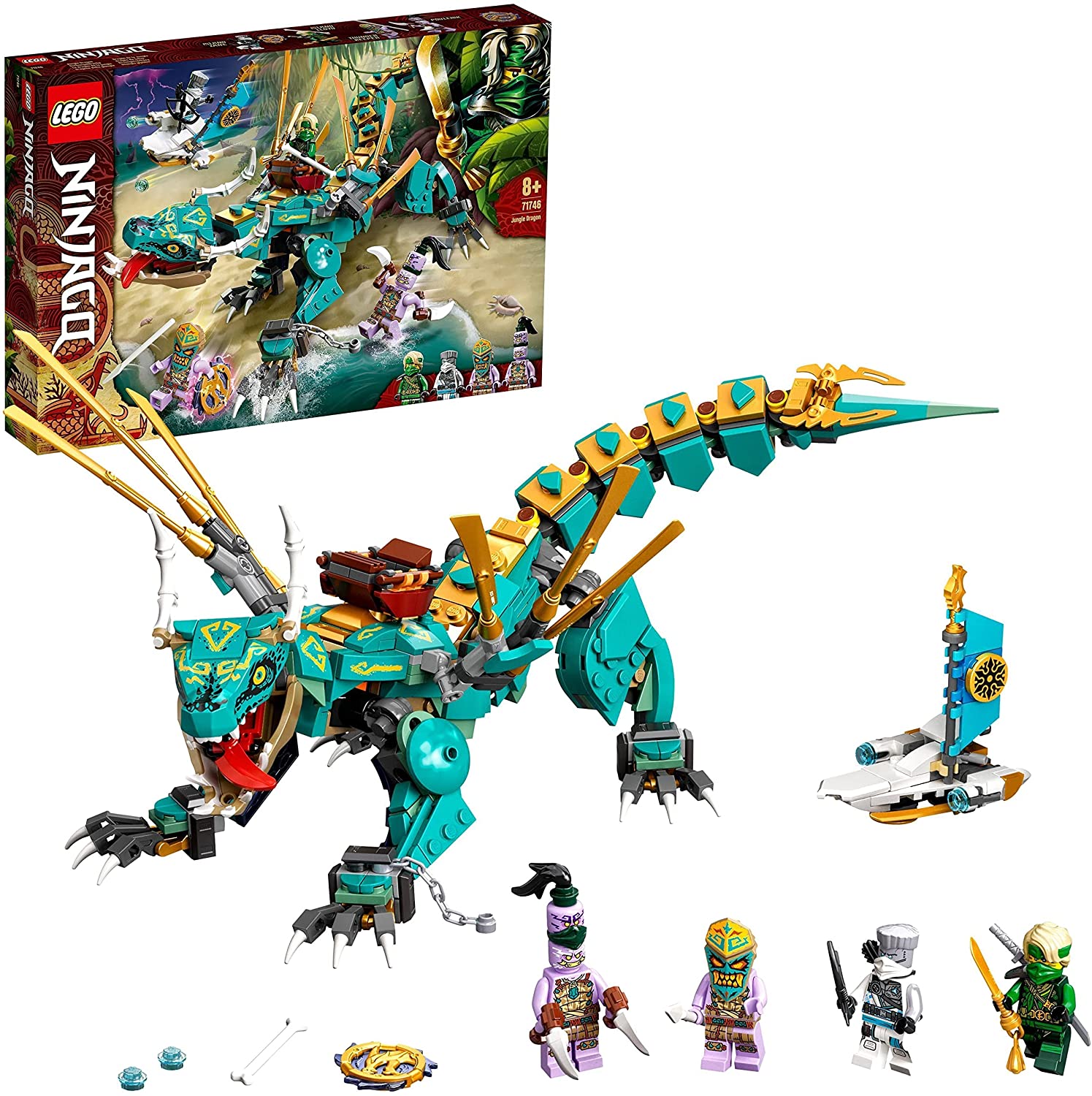 LEGO 71746 NINJAGO Dragón de la Jungla