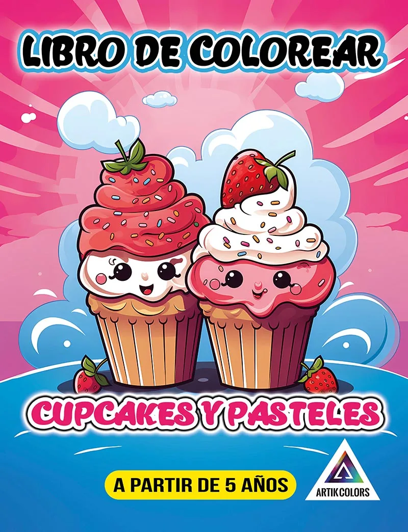 Libro de colorear cupcakes y pasteles